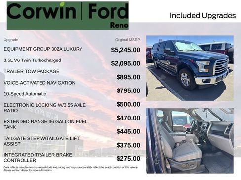 Used 2017 Ford F150 XLT w/ Equipment Group 302A Luxury AWD/4WD image 8