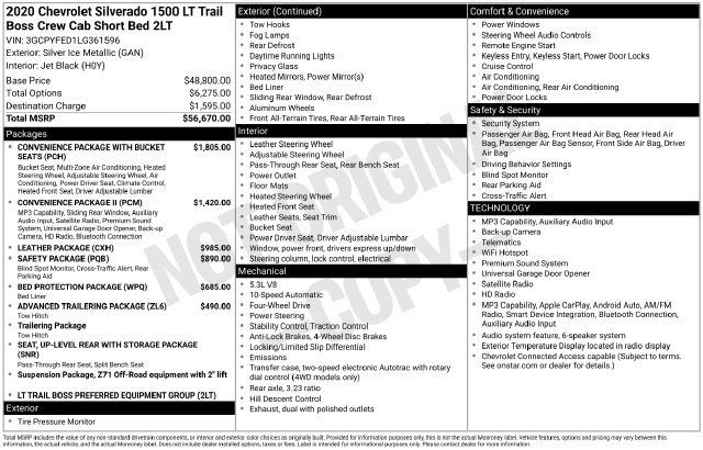 Used 2020 Chevrolet Silverado 1500 LT Trail Boss AWD/4WD image 31