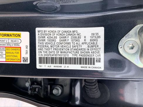 Used 2026 Honda Civic Sport Touring image 35