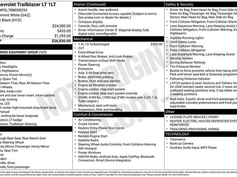 Used 2024 Chevrolet TrailBlazer LT FWD image 52