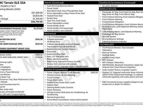 Used 2023 GMC Terrain SLE w/ Driver Convenience Package AWD/4WD image 6