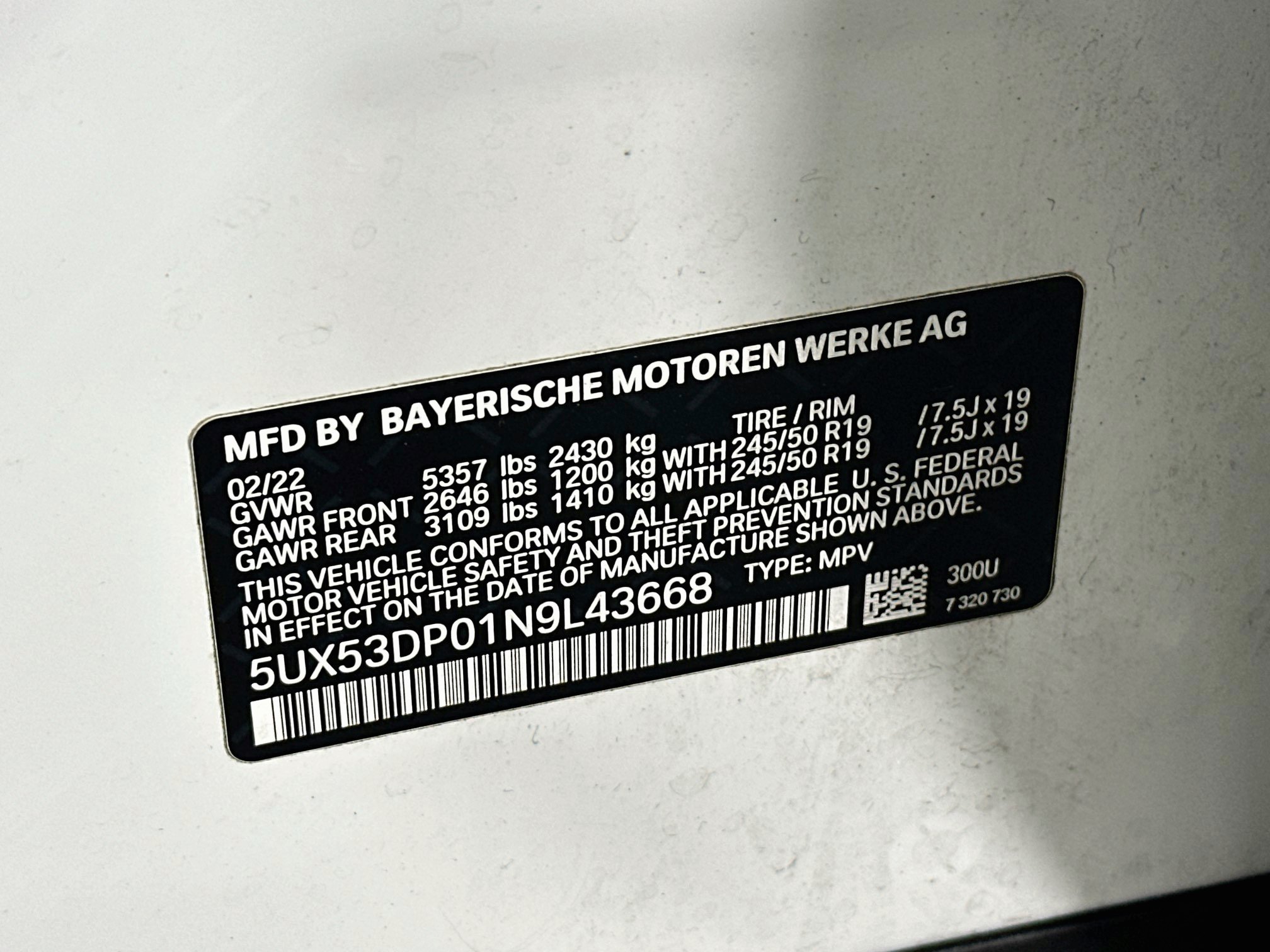 Used 2022 BMW X3 xDrive30i w/ Convenience Package AWD/4WD image 12