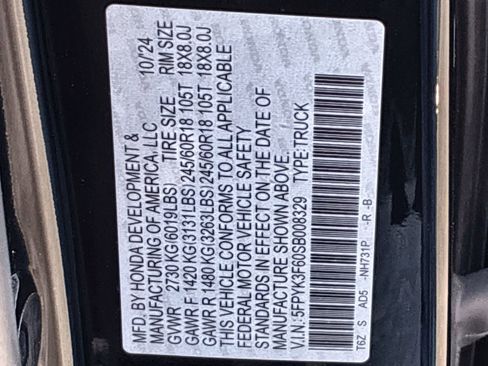 Certified 2025 Honda Ridgeline TrailSport image 39