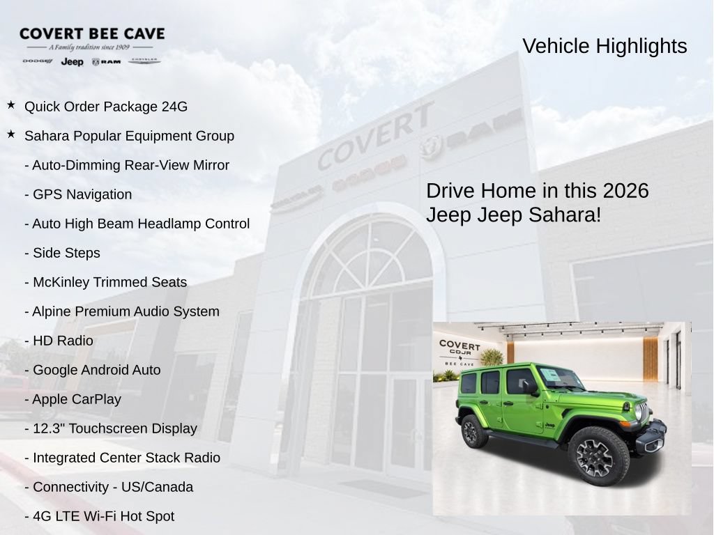 New 2026 Jeep Wrangler Unlimited Sahara AWD/4WD image 6