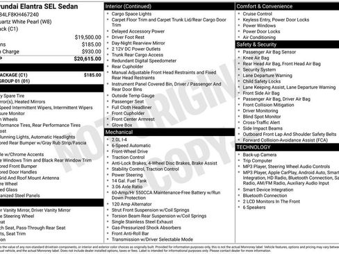 Used 2019 Hyundai Elantra SEL w/ Cargo Package FWD image 29