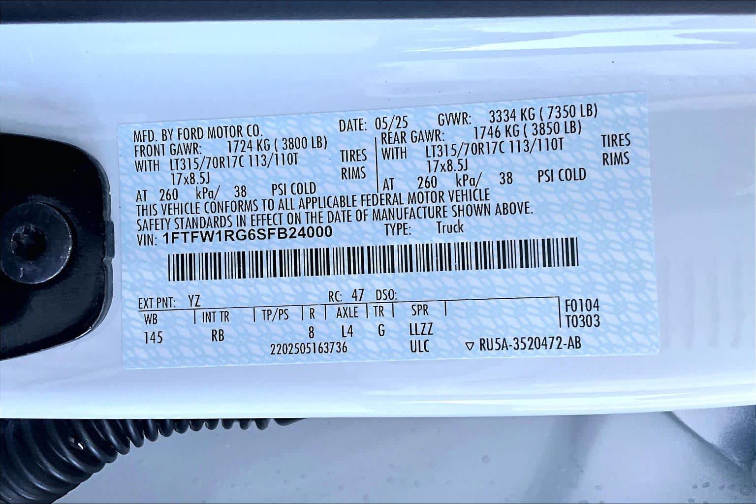 Used 2025 Ford F150 Raptor AWD/4WD image 60