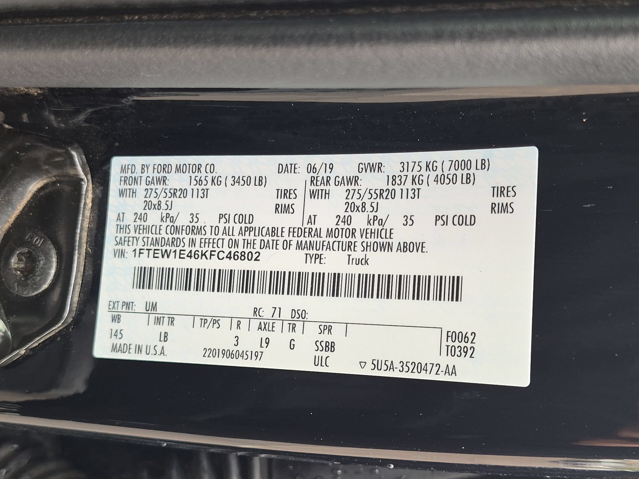 Used 2019 Ford F150 Lariat w/ Equipment Group 502A Luxury AWD/4WD image 28