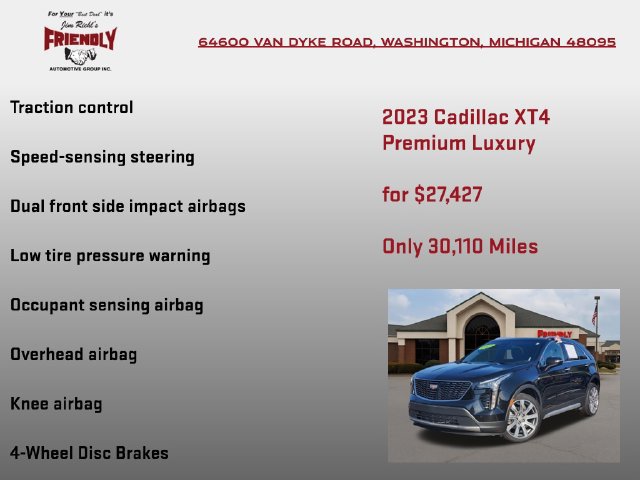 Used 2023 Cadillac XT4 Premium Luxury w/ Cold Weather Package FWD image 30