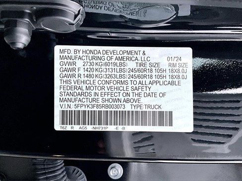 Certified 2024 Honda Ridgeline Black Edition image 20