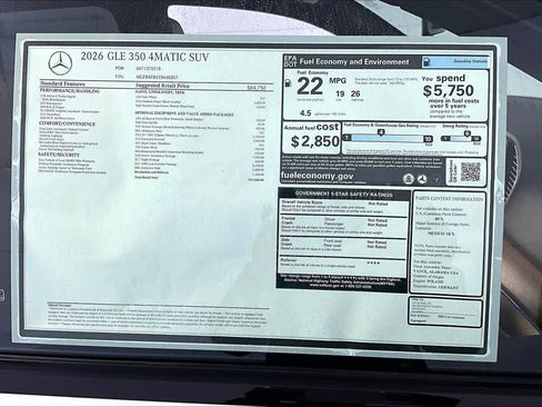 New 2026 Mercedes-Benz GLE 350 4MATIC image 18