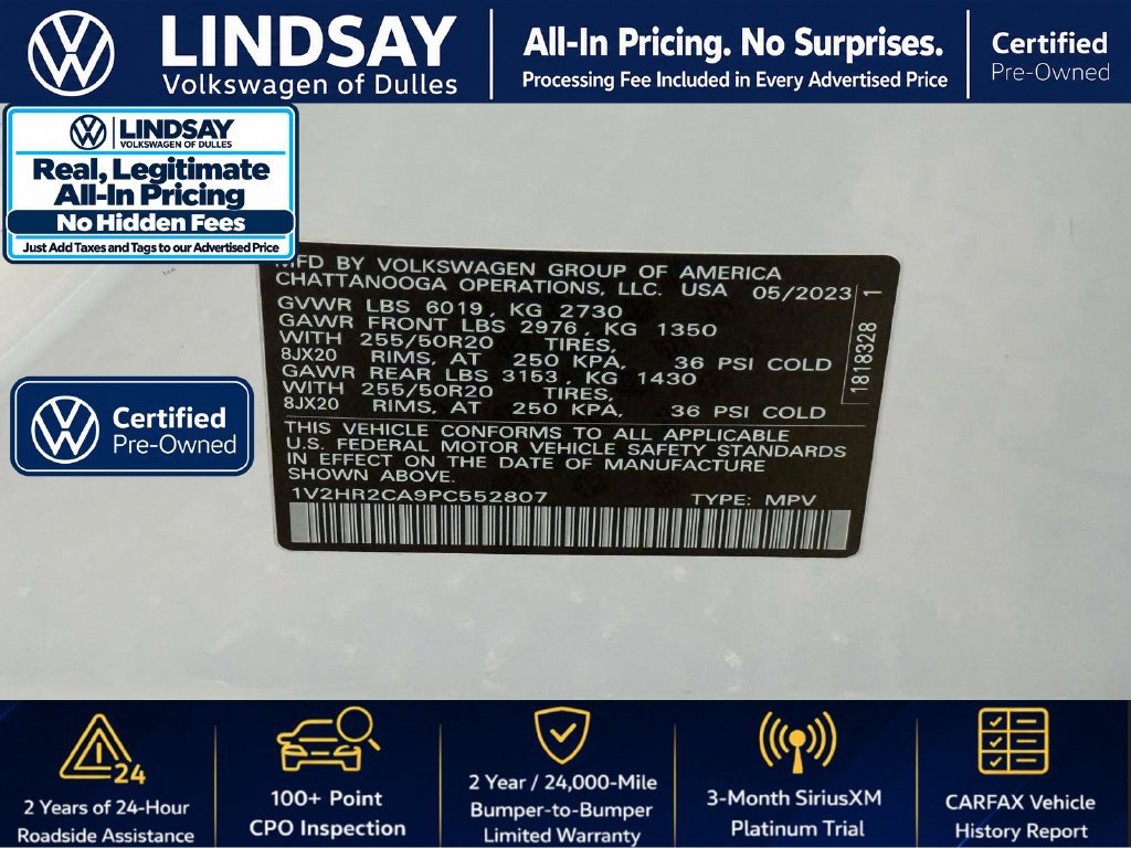 Used 2023 Volkswagen Atlas SE w/ Black Wheel Package AWD/4WD image 27