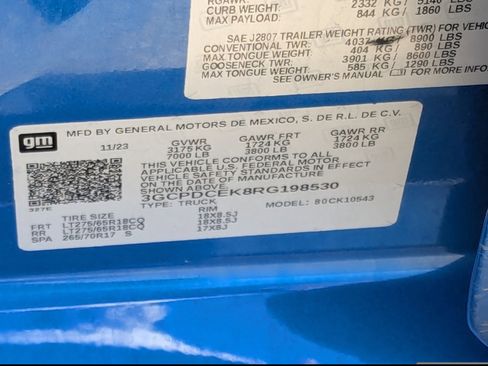 Certified 2024 Chevrolet Silverado 1500 Custom Trail Boss image 32