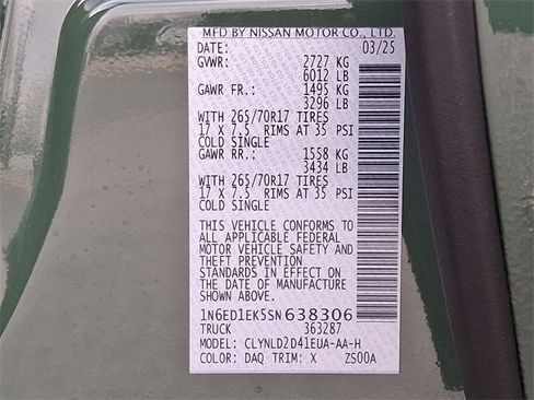 Certified 2025 Nissan Frontier PRO-4X w/ Tow Package image 27