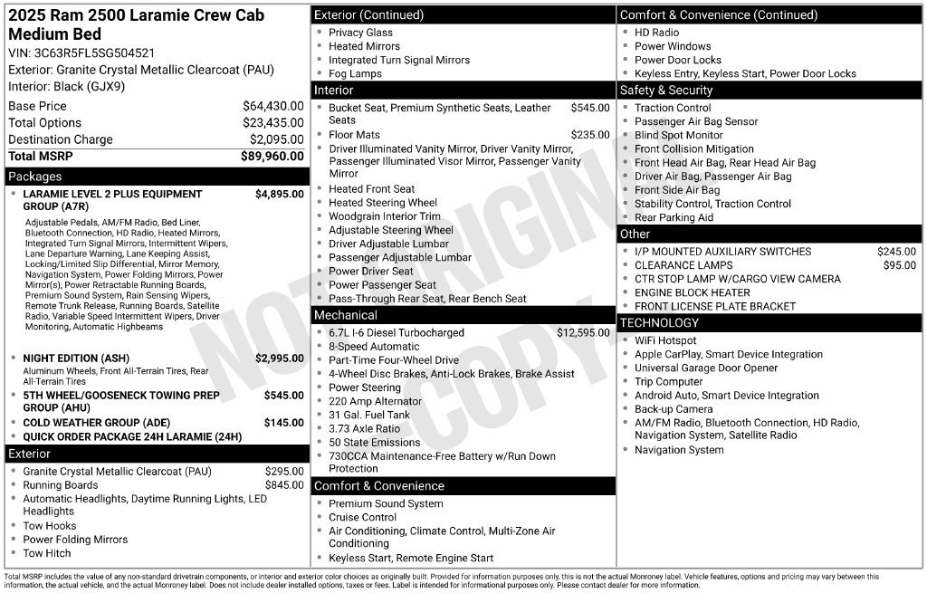Used 2025 RAM 2500 Laramie AWD/4WD image 5