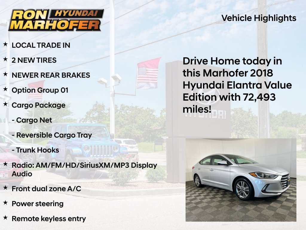 Used 2018 Hyundai Elantra Value Edition w/ Cargo Package FWD image 15