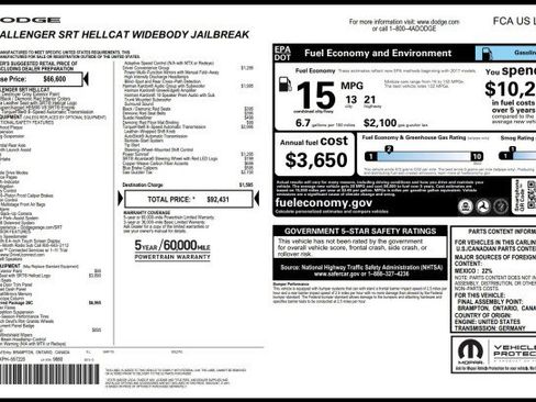 Used 2023 Dodge Challenger SRT Hellcat image 69