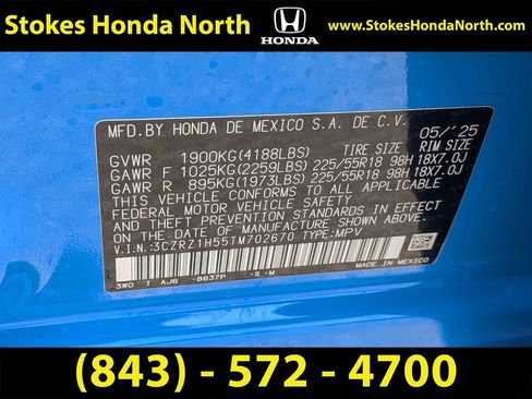 Certified 2026 Honda HR-V Sport image 7