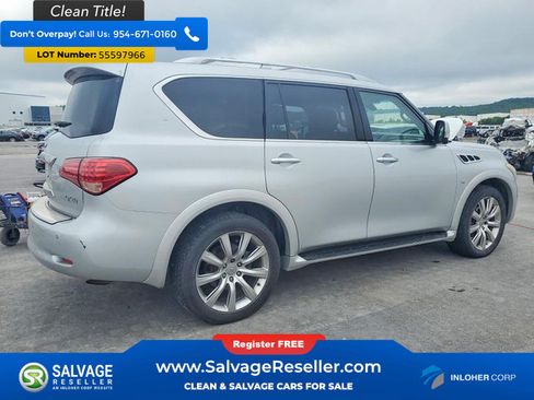 Used 2014 INFINITI QX80 4WD w/ Deluxe Touring Package image 4