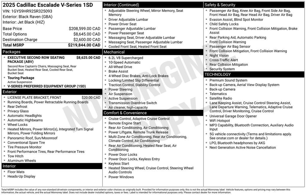 Certified 2025 Cadillac Escalade V AWD/4WD image 42