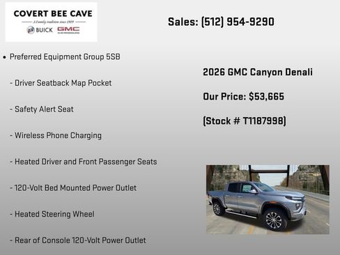 New 2026 GMC Canyon Denali AWD/4WD image 18