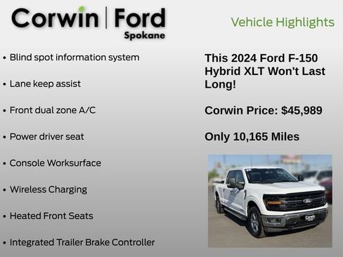 Used 2024 Ford F150 XLT w/ Equipment Group 302A MID AWD/4WD image 19