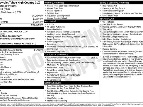 Used 2023 Chevrolet Tahoe High Country AWD/4WD image 6