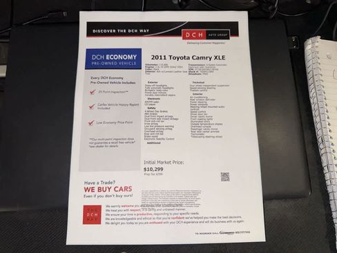 Used 2011 Toyota Camry XLE w/ XLE Extra-Value Pkg #2 FWD image 13