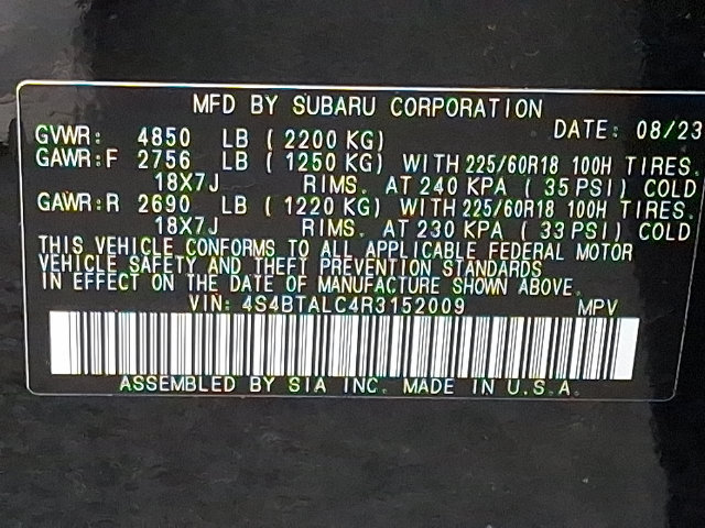 Certified 2024 Subaru Outback Onyx Edition AWD/4WD image 27