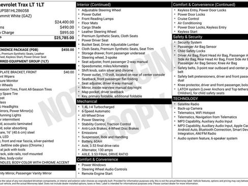 Used 2017 Chevrolet Trax LT w/ LT Convenience Package AWD/4WD image 10