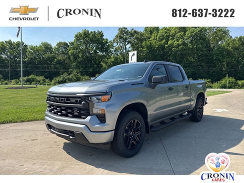 New 2026 Chevrolet Silverado 1500 Custom w/ Turbomax Blackout Package AWD/4WD image 1