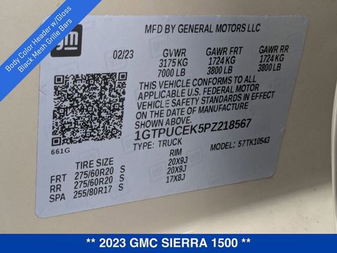 Used 2023 GMC Sierra 1500 Elevation image 39