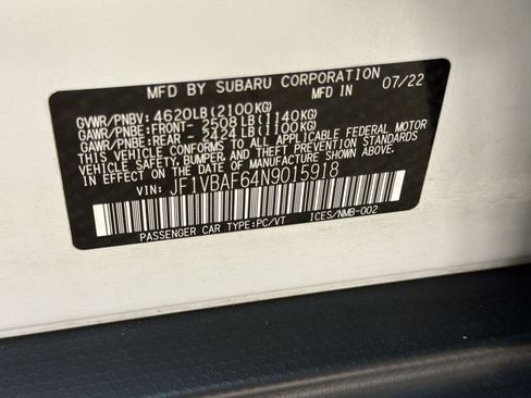 Used 2022 Subaru WRX Premium AWD/4WD image 24