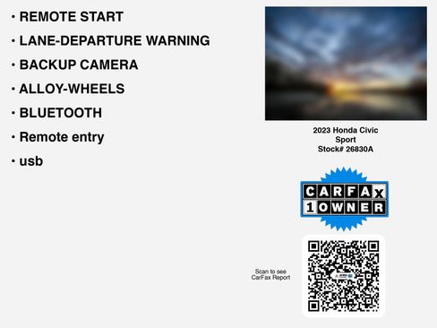 Certified 2023 Honda Civic Sport image 7