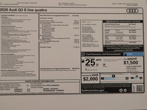New 2026 Audi Q3 quattro 2.0T AWD/4WD image 38