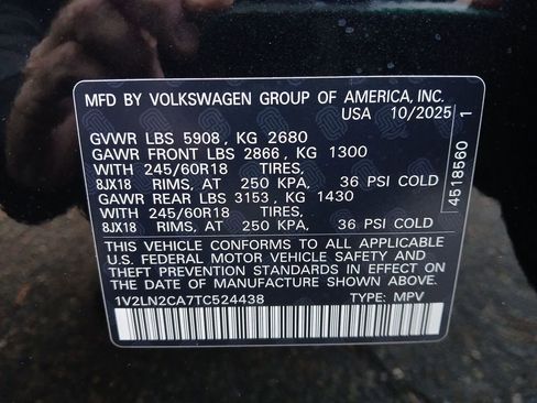 New 2026 Volkswagen Atlas SE image 28