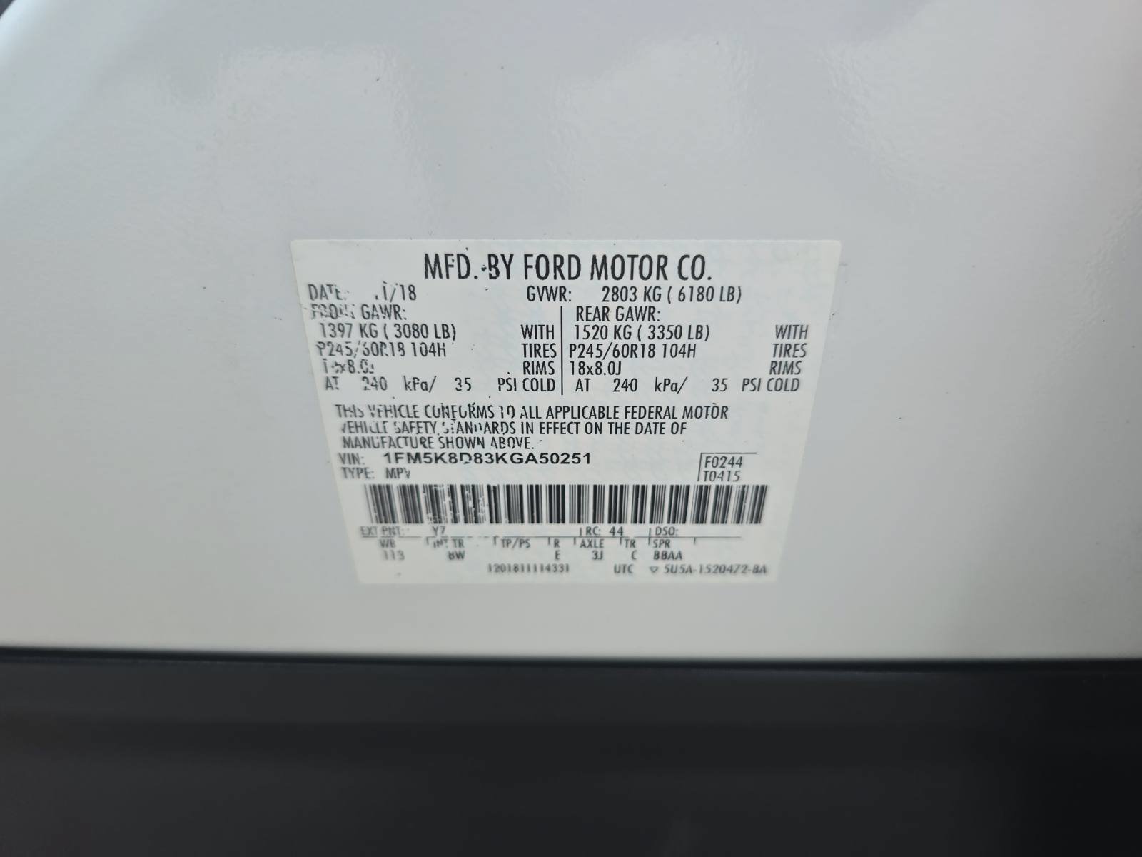 Used 2019 Ford Explorer XLT w/ Class III Trailer Tow Package AWD/4WD image 36