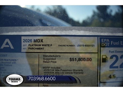 New 2026 Acura MDX FWD image 38