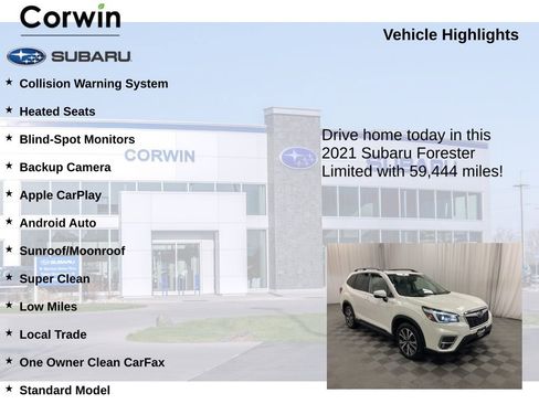 Used 2021 Subaru Forester Limited w/ Popular Package #3 image 6