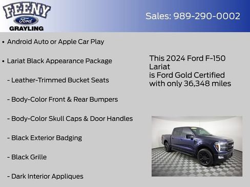 Certified 2024 Ford F150 Lariat AWD/4WD image 8