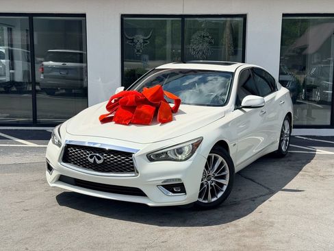 Used 2019 INFINITI Q50 Luxe w/ Essential Package (3.0T Luxe) RWD image 1
