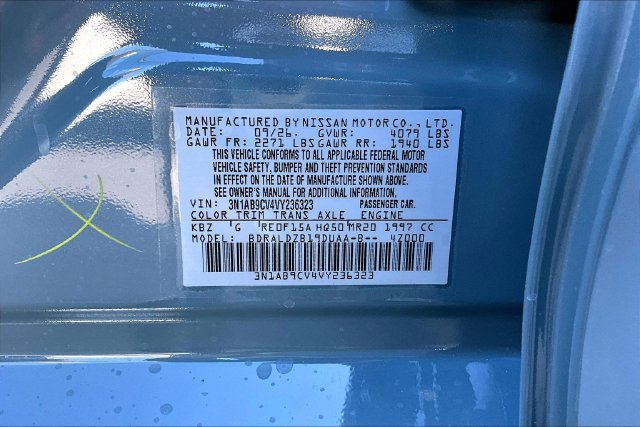 New 2027 Nissan Sentra SV w/ Floor Mat Package FWD image 13