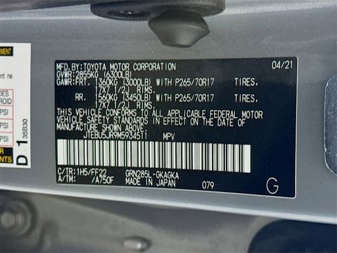 Certified 2021 Toyota 4Runner Trail Special Edition image 35