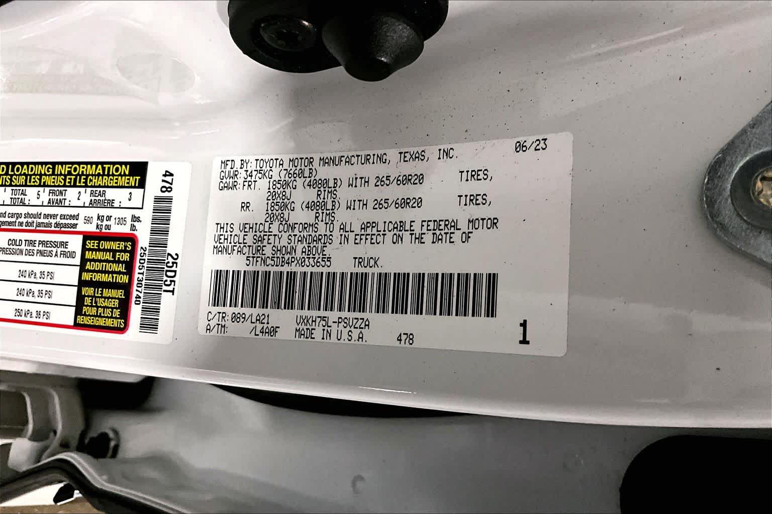 Used 2023 Toyota Tundra Platinum AWD/4WD image 36