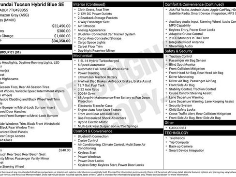 New 2026 Hyundai Tucson Blue SE AWD/4WD image 6