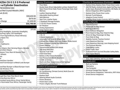 Certified 2024 MAZDA CX-5 AWD 2.5 S w/ Preferred Package image 42