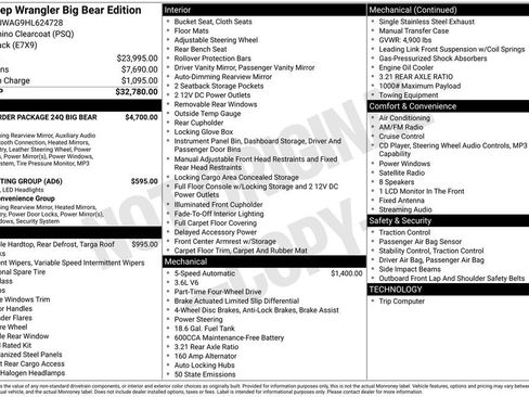 Certified 2017 Jeep Wrangler Sport AWD/4WD image 3