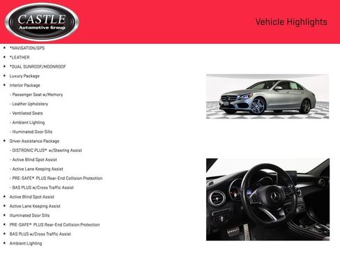 Used 2015 Mercedes-Benz C 300 4MATIC Sedan image 3
