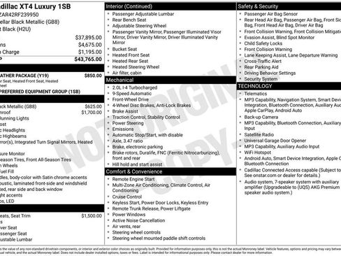 Used 2024 Cadillac XT4 Luxury w/ Cold Weather Package FWD image 15