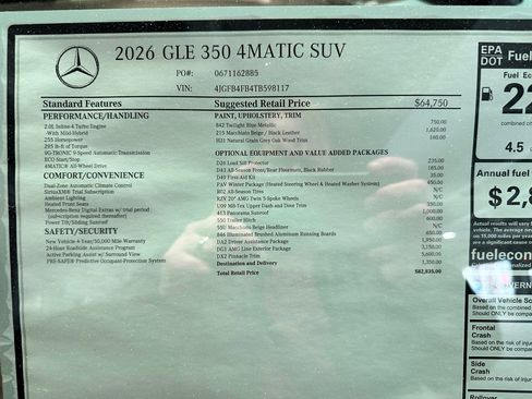 New 2026 Mercedes-Benz GLE 350 4MATIC image 17
