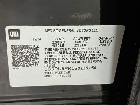 New 2025 Cadillac CT5 Sport w/ LPO, ONYX Package image 18